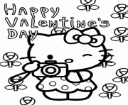 hello kitty and flowers valentines