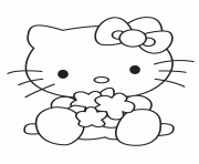 baby hello kitty playing toys
