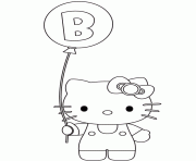 hello kitty b for balloon
