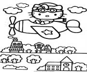 hello kitty flying on a city 0528