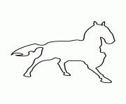 horse stencil 111