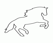 horse stencil 933