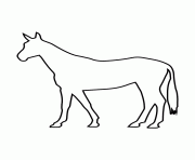 horse stencil 990