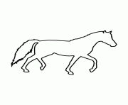 horse stencil 947