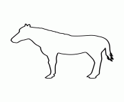 horse stencil 966