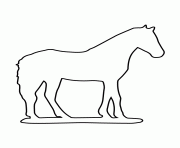 horse stencil 997