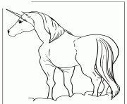 unicorn horse coloring page