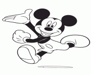 excited mickey mouse running disney