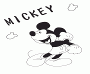 cheerful cartoon mickey mouse disney