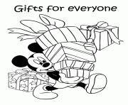mickey carrying gifts disney