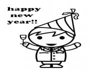 coloring pages for kids new year celebrate8799