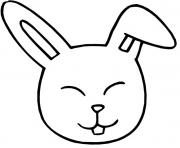 coloring pages for kids rabbit head4c3b