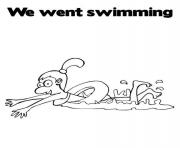 coloring pages for kids in the summer we went swimmingcf14