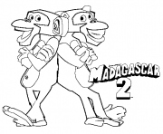coloring pages for kids madagascar 2 monkeys12dd