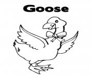 printable animal s goose for kids618d