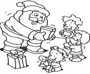 christmas s for kids santa giving some gifts to kids74f2