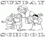 sunday school jesus and kids