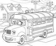 Printable school bus  for kidsc488 coloring pages