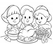 coloring pages for kids thanksgiving mealdf04