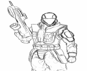 Halo Odst Coloring Pages 785x1024