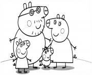 family of peppa pig