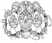 very difficult sugar skull for adults