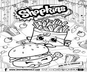 Printable shopkins wise fry cheddar coloring pages