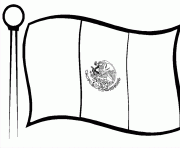 Printable kids mexican flag coloring pages