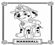 Printable paw patrol marshall coloring pages