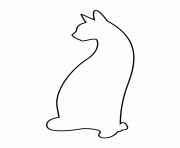 Printable cat stencil 66 coloring pages