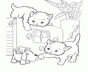 Printable kittens for kids cat playing89b2 coloring pages