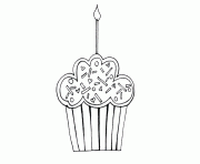 Printable printable happy birthday cupcake s6f61 coloring pages