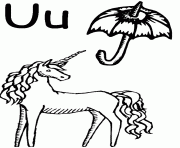 unicorn and umbrella alphabet s free4979