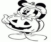 Mickey as a pumpkin disney halloween