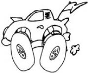Printable race car 4x4 coloring pages