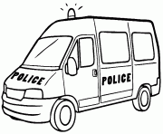 Printable big police car coloring pages