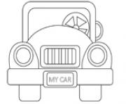 Printable old car coloring pages