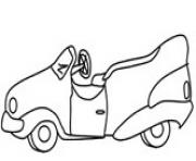 Printable very old car coloring pages