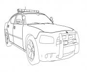 Printable dodge charger car coloring pages