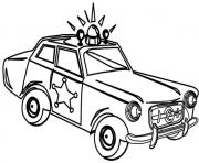Printable very old police car coloring pages