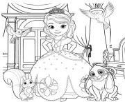 princess sofia the first with animals