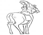 Printable The princess riding on her horse coloring pages