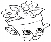 Printable shopkins flowers new coloring pages