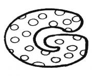 Printable bubble letter g coloring pages