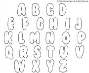 Printable bubble letters coloring pages