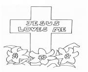 Printable jesus loves me picture coloring pages