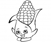 Printable Exclusive Corny Cob shopkins season 2 coloring pages