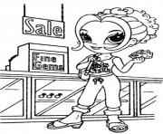 Lisa Frank Shopping Coloring Pages a4