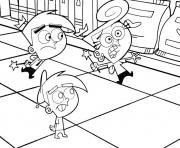 Printable fairy odd parents cartoon s wanda cosmo and timmyd0e6 coloring pages