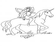 Printable Fairy And Unicorn unicorn coloring pages